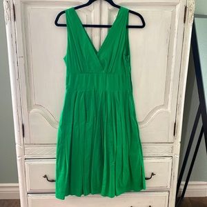 Green midi dress